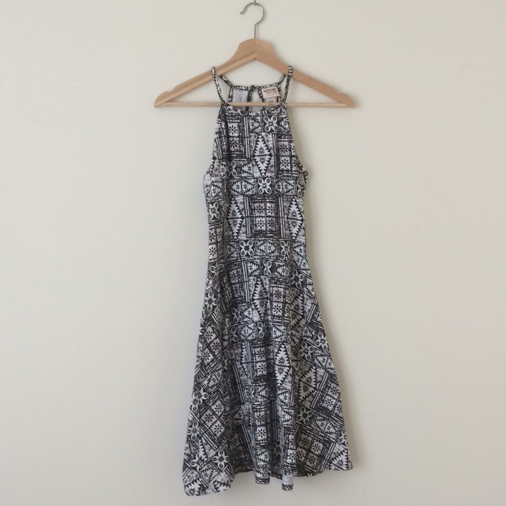 Mossimo XS print skater dress cotton knit
